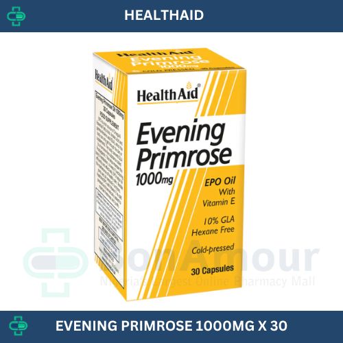 HEALTHAID EVENING PRIMROSE 1000MG X 30