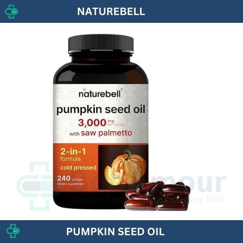 NATUREBELL PUMPKIN SEED OIL 3000MG WITH SAW PALMETTO X 240