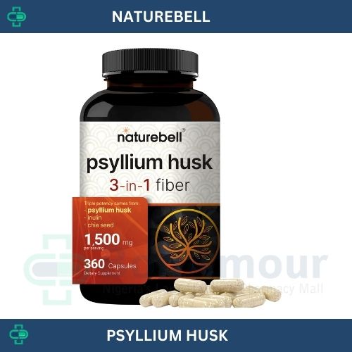 NATUREBELL PSYLLIUM HUSK 3-IN-1 FIBRE 1500MG X 360