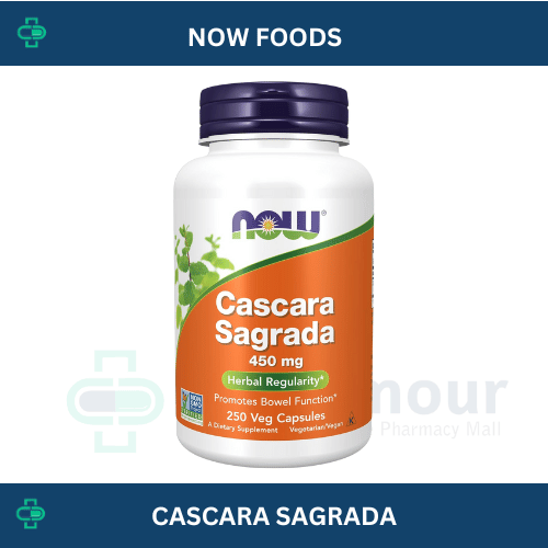 NOW FOODS CASCARA SAGRADA 450MG X 250 CAPSULES