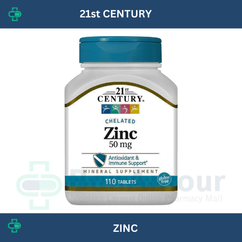 21ST CENTURY ZINC 50MG X 110 TABLETS