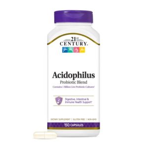 21ST CENTURY ACIDOPHILUS PROBIOTICS BLEND X 150 CAPSULES