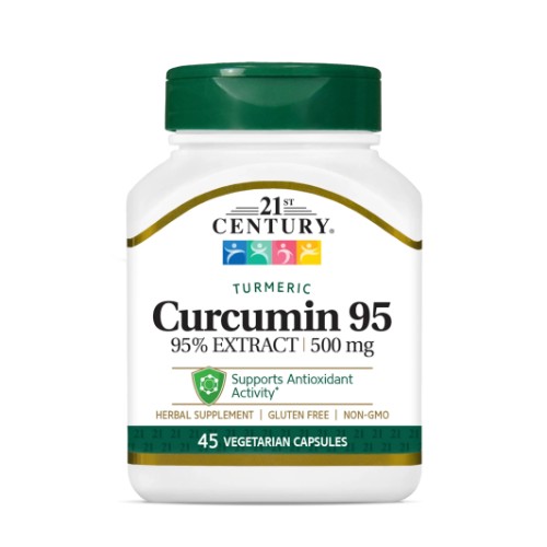 21ST CENTURY CURCUMIN 95% 500MG X 45 CAPSULES