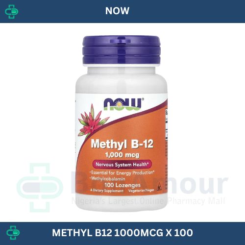 NOW METHYL B12 1000MG X 100 LOZENGES