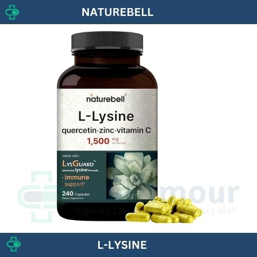 NATUREBELL L-LYSINE WITH QUERCETIN, ZINC & VITAMIN C 1500MG X 240