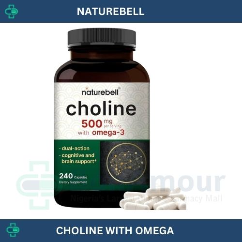 NATUREBELL CHOLINE 500MG WITH OMEGA 3 X 240
