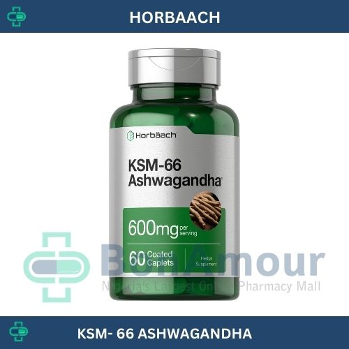 HORBAACH KSM-66 ASHWAGANDHA 600MG WITH THEANINE X