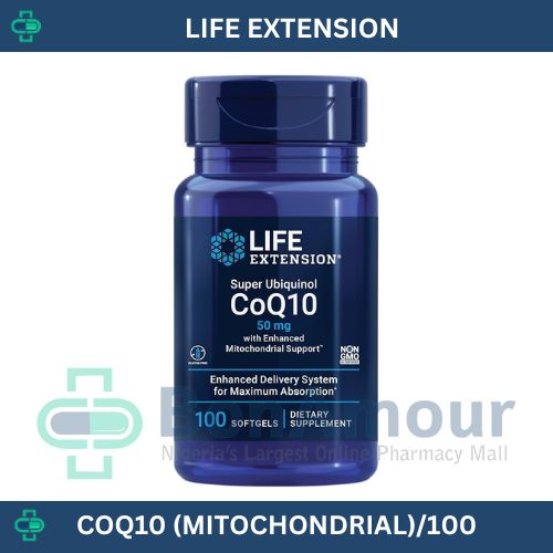 LIFE EXTENSION SUPER UBIQUINOL 50MG X 100 SOFTGELSS