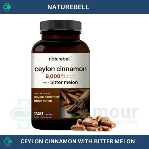 NATUREBELL CEYLON CINNAMON 9000MG WITH BITTER MELON X 240