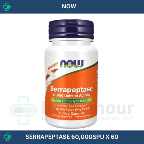 NOW SERRAPEPTASE 60,000 SPU X 60 CAPS