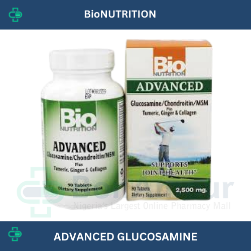 BIO NUTRTION ADVANCED GLUCOSAMINE WITH MSM X 90 TABLETS