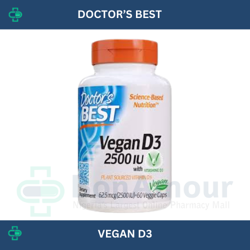 DOCTOR’S BEST VITAMIN D3 5000IU, 360 SOFTGELS