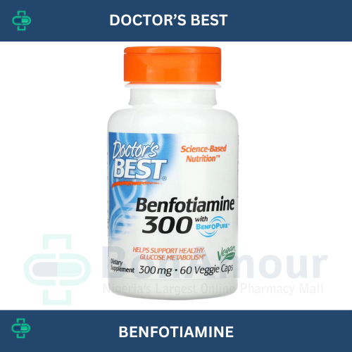 DOCTOR’S BEST BENFOTIAMINE 300MG, 60 CAPSULES