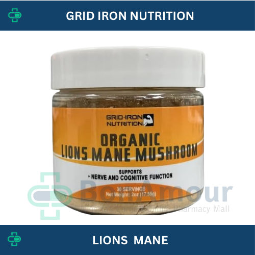 GRID IRON NUTRITION LIONS MANE POWDER