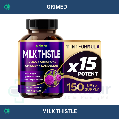 GRIMED MILK THISTLE, TUDCA, ARTICHOKE, CHICORY & DANDELION X 150 CAPSULES