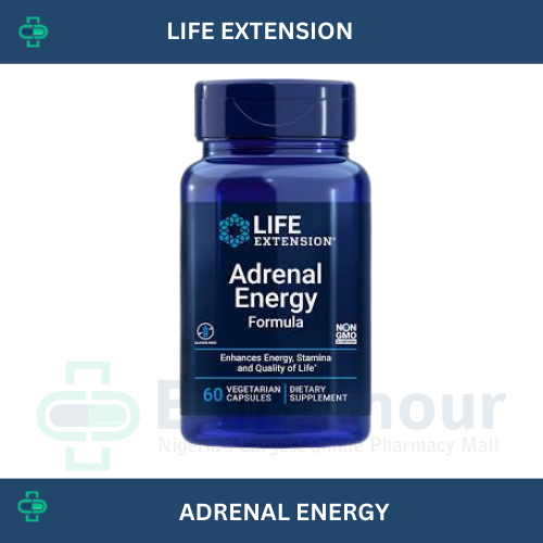 LIFE EXTENSION ADRENAL ENERGY X 60CAPSULES