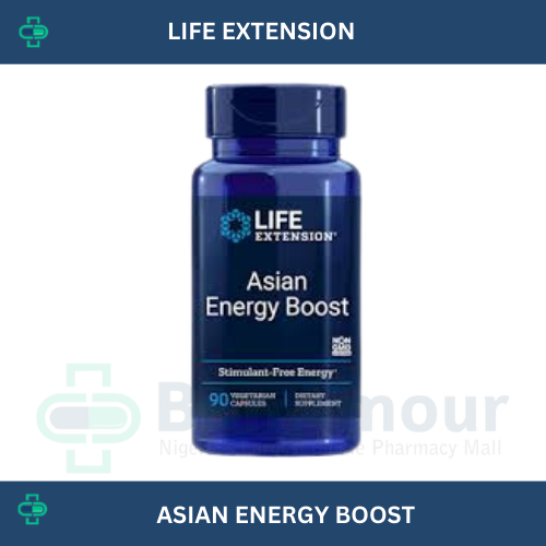LIFE EXTENSION ASIAN ENERGY BOOST X 90 CAPSULES