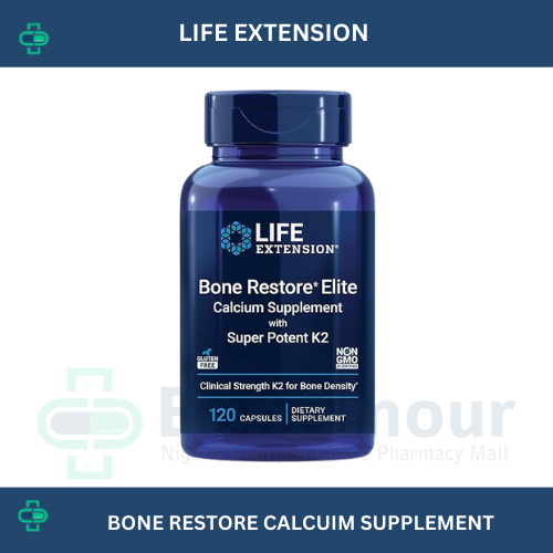 LIFE EXTENSION BONE RESTORE WITH VITAMIN K2 X 120 CAPSULES