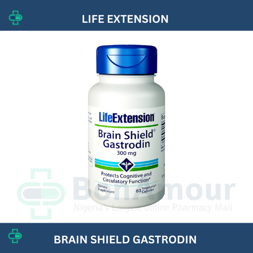 LIFE EXTENSION BRAIN SHIELD GASTRODIN 300MG X 60 CA