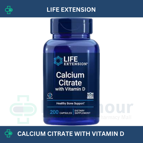 LIFE EXTENSION CALCIUM CITRATE/ VITAMIN D X 200 CA