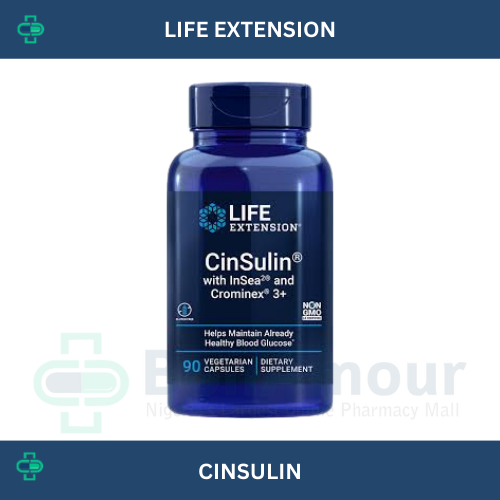 LIFE EXTENSION CINSULIN X 90 CAPSULES