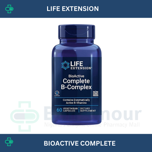 LIFE EXTENSION BIOACTIVE B-COMPLEX X 60 CAPSULES