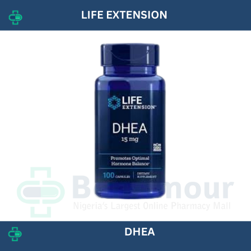 LIFE EXTENSION DHEA 15MG X 100 CAPSULES