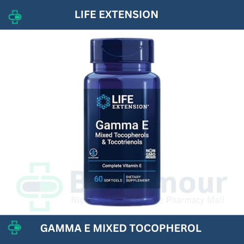 LIFE EXTENSION GAMMA E MIXED TOCOPHEROLS X 60 SOFTGELSS