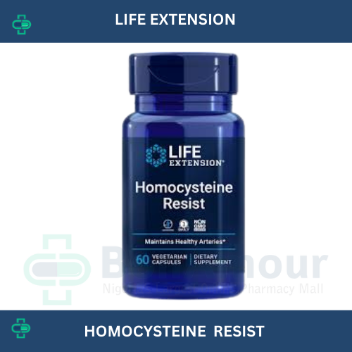 LIFE EXTENSION HOMOCYSTEINE RESIST X 60 CAPSULES