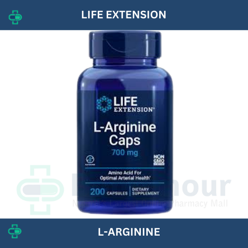 LIFE EXTENSION L-ARGININE 700MG X 200 CAPSULES