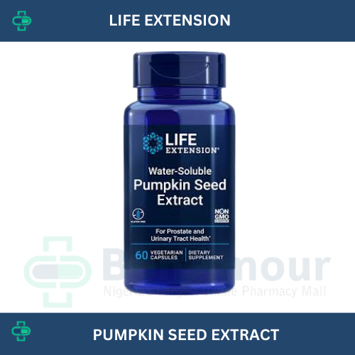 LIFE EXTENSION PUMPKIN SEED EXTRACT X 60 CAPSULES