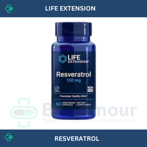 LIFE EXTENSION RESVERATROL WITH PTEROSTILBENE 100MG