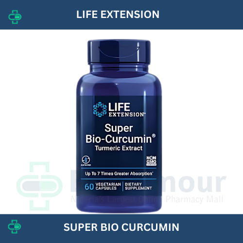 LIFE EXTENSION SUPER BIOCURCUMIN 400MG X 60 CAPSULES