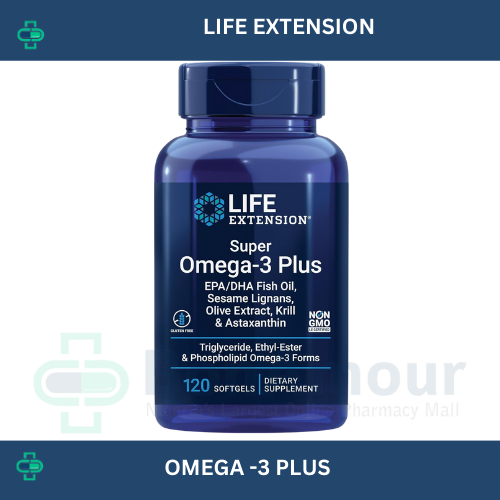 Buy Life Extension Super Omega 3 Plus x 120 Softgels online in Nigeria