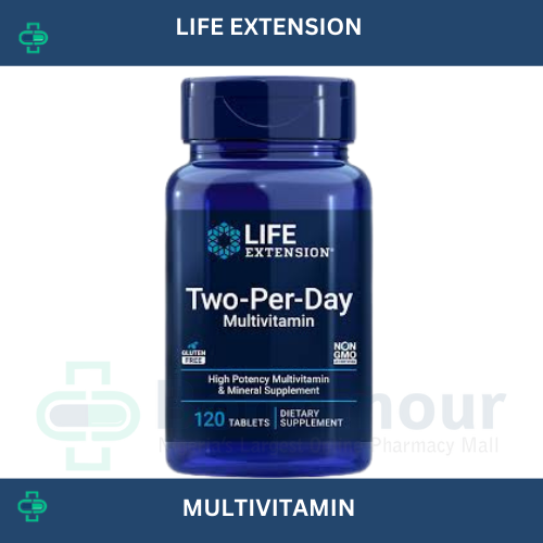 LIFE EXTENSION TWO PER DAY X 120 TABLETS
