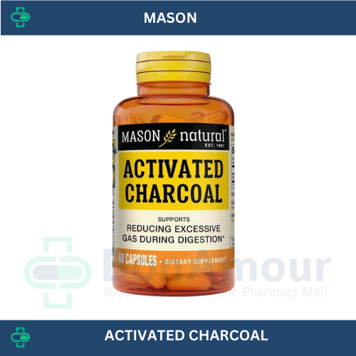 MASON ACTIVATED CHARCOAL X 60 CAPSULES