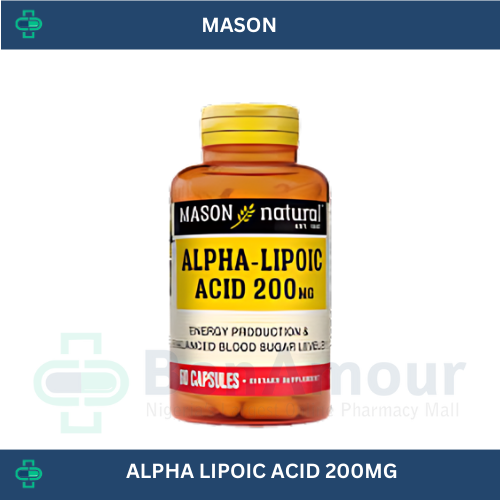 MASON ALPHA LIPOIC ACID 200MGX 60 CAPSULES