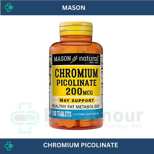 MASON CHROMIUM PICOLINATE 200MCG