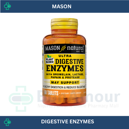 MASON ULTRA DIGESTIVE ENZYMES X 60 TABLETS
