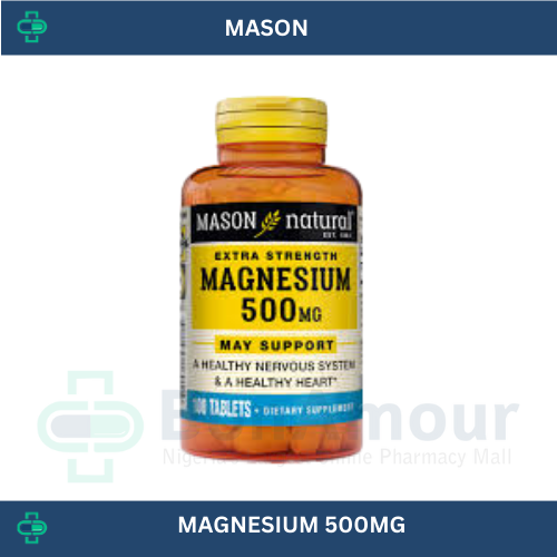 MASON MAGNESIUM 500MG X 100 TABLETS