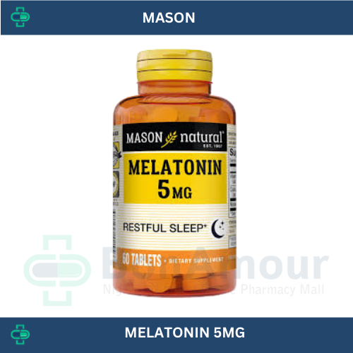 MASON MELATONIN 5MG WITH VIT B6 X 60 TABLETS