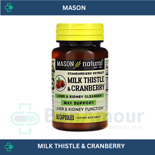 MASON MILK THISTLE/ CRANBERRY LIVER & KIDNEY CLEAN