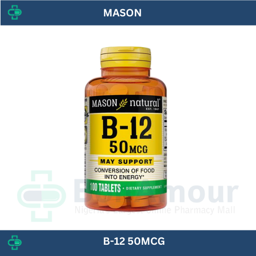 MASON VITAMIN B12 500MCG X 100 TABLETS