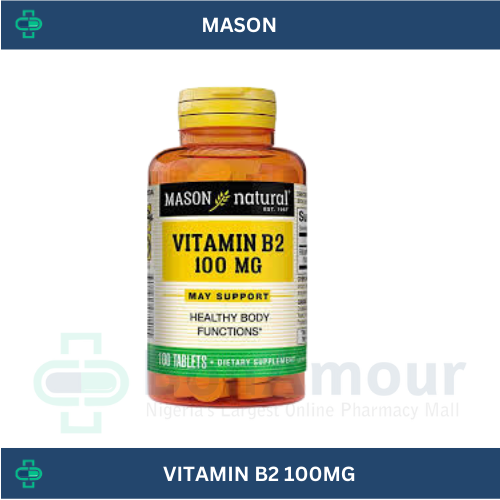 MASON VITAMIN B2 100MG X 100 TABLETS