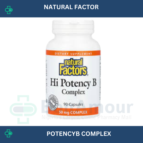 NATURAL FACTORS HI POTENCY B COMPLEX X 90 CAPSULES