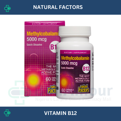 NATURAL FACTORS METHYLCOBALAMIN (VITAMIN B12) 5000