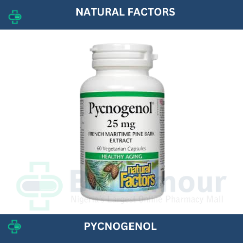 NATURAL FACTORS PYCNOGENOL 25MG 60 CAPSULES