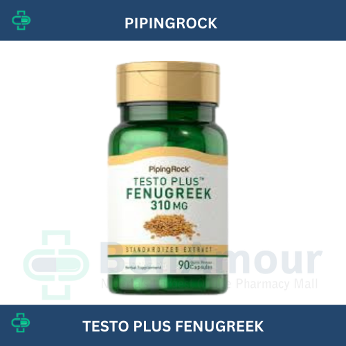 PIPINGROCK TESTO PLUS FENUGREEK 310MG X 90 CAPSULES