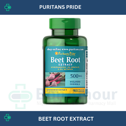 PURITANS PRIDE BEET ROOT EXTRACT 500MG X 90 CAPSULES