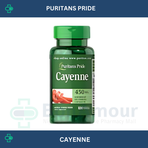 PURITANS PRIDE CAYENNE 450MG X 100 CAPSULES